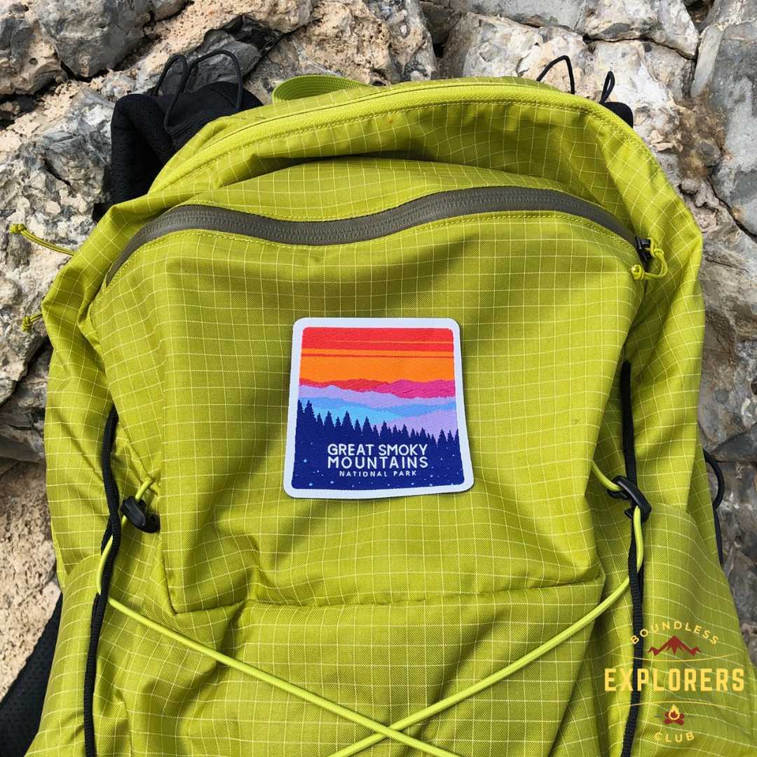 Great Smoky Mountains National Park Patch: 3-Inch Iron-On Woven Patch for Backpack, Jacket, or Bag