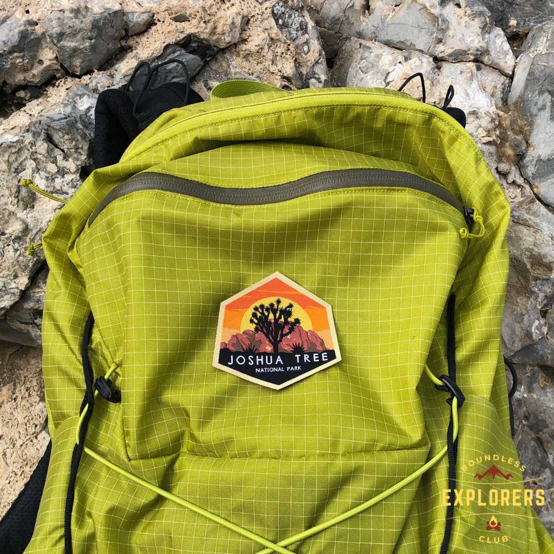 Joshua Tree National Park Patch for Backpack Denim Jacket Iron On Woven Decal Themed Hiker USA Mountain Nature Travel Gifts for Her Him