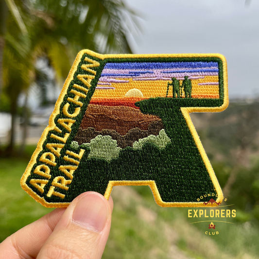Appalachian Trail Patch: 2.75-Inch Iron-On Embroidered Badge for Backpack, Jacket, Bag