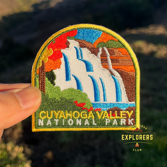 Cuyahoga Valley National Park Patch for Backpack Denim Jacket Iron On Embroidery Patch Themed Camping Nature Mountain USA Travel Gifts for Her Him