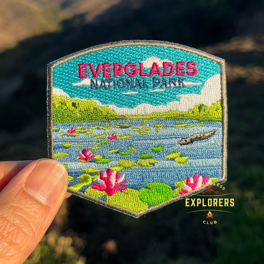 Everglades National Park Patch for Backpack Denim Jacket Iron On Embroidery Patch Themed Camping Nature Mountain USA Travel Gifts for Her Him