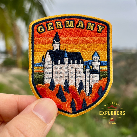 Germany Patch: 2.75-Inch Iron-On Embroidered Badge for Backpack, Jacket, Bag