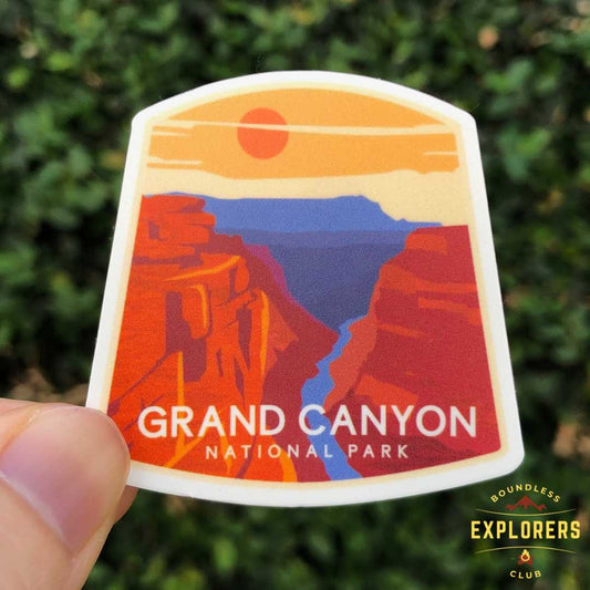 Grand Canyon National Park Sticker for Water Bottle Laptop Car Sticker Themed Traveler Hiking Camping Waterproof Vinyl Decals Gift Her Him