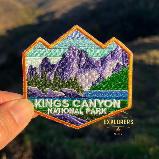 Kings Canyon National Park Patch for Backpack Denim Jacket Iron On Embroidery Patch Themed Camping Nature Mountain USA Travel Gifts for Her Him