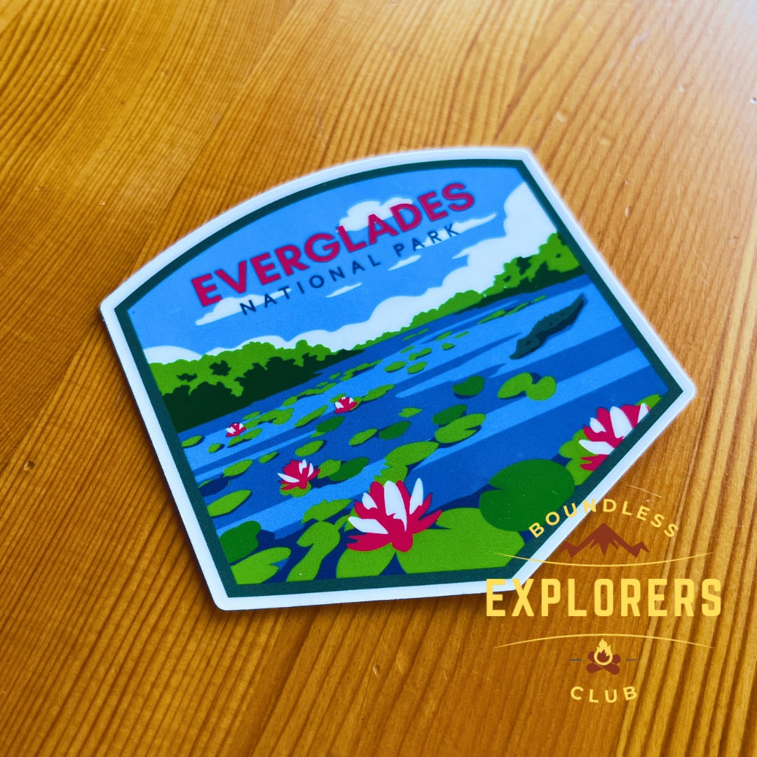 Everglades National Park Sticker for Water Bottle Laptop Car Sticker Themed Traveler Hiking Waterproof Vinyl Decals Gift for Her Him